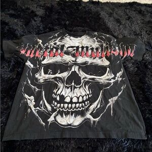 Metal Mulisha Black and Gray Graphic Tee